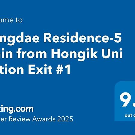 Hongdae Residence-5 1Min From Hongik Uni Station Exit #1 Seoul Luaran gambar